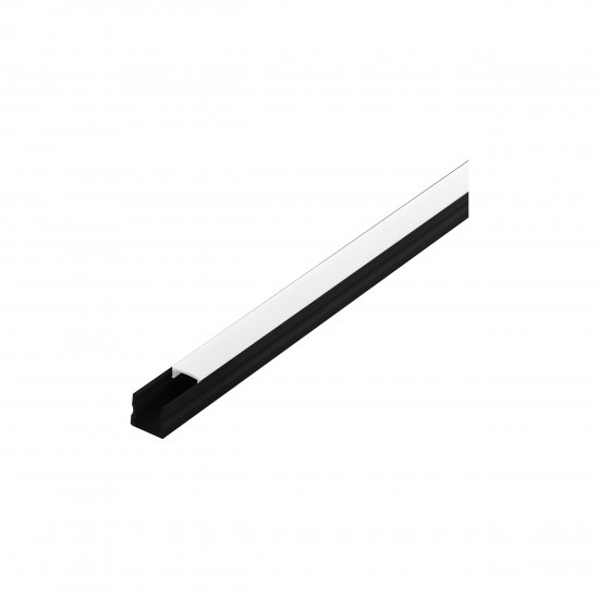 Алуминиев профил за LED лента Surface profile 2 17х16 2м черен
