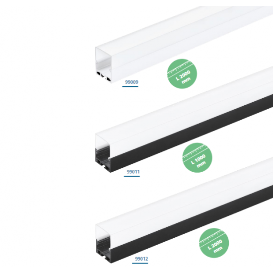 Алуминиев профил за LED лента Surface profile 6 35х45 1м черен