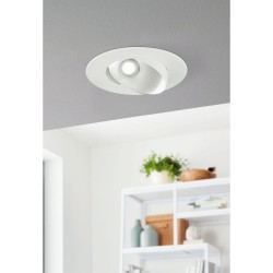 LED луна за вграждане RONZANO 1 5W 3000K 480Lm IP20 подвижна димируема бяло + сребърно