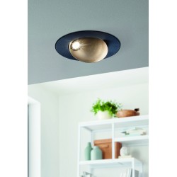 LED луна за вграждане RONZANO 1 5W 3000K 480Lm IP20 подвижна димируема черно + сребърно