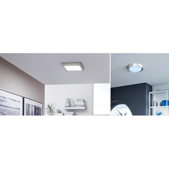 LED плафон за баня FUEVA 5 IP44 20W 4000K 2300Lm квадратен бял