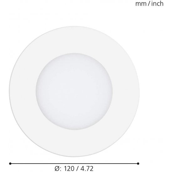 LED луна EGLO FUEVA-A 5W 3-white 700Lm IP20 димируема + дистанционно управление бяла