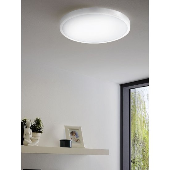 LED луна за външен монтаж EGLO FUEVA-A 14W 3-white 2000Lm IP20 димируема + дистанционно управление бяла