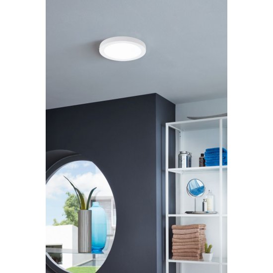 LED луна за външен монтаж EGLO FUEVA-A 14W 3-white 2000Lm IP20 димируема + дистанционно управление бяла