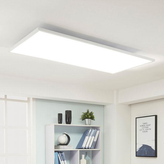 LED плафон EGLO SALOBRENA-A 30W 3-white 3900Lm IP20 димируем + дистанционно управление бял