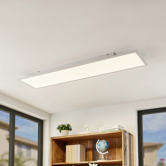 LED плафон EGLO SALOBRENA-A 30W 3-white 3900Lm IP20 димируем + дистанционно управление бял