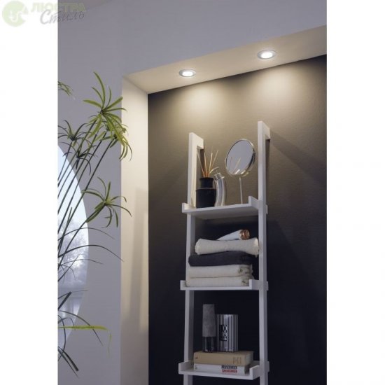 LED луна влагозащитена IP44 PINEDA 12W 3000K 1000Lm мат хром