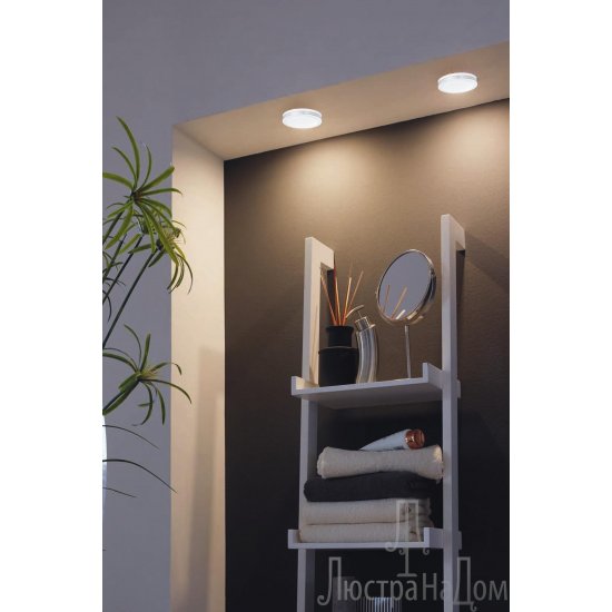 LED луна влагозащитена IP44 PINEDA 1 6W 3000K 500Lm хром