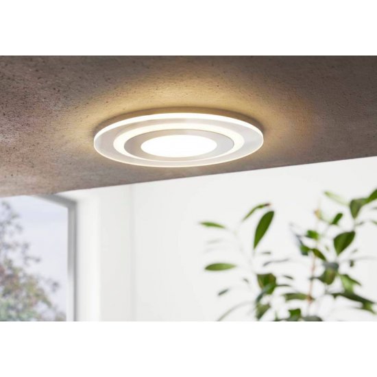 LED луна влагозащитена IP44 PINEDA 1 12W 3000K 1000Lm мат хром
