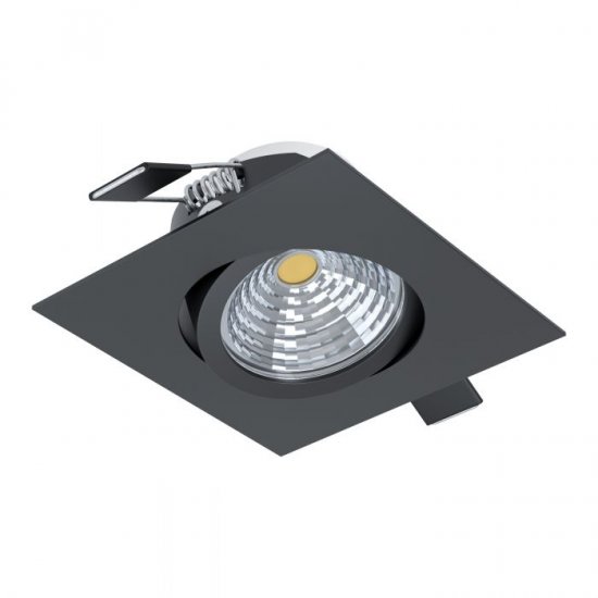 LED луна за вграждане SALICETO 6W 2700K 380Lm IP20 подвижна димируема квадратна черна