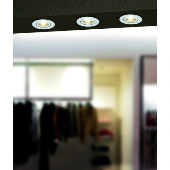LED луна за вграждане SALICETO 6W 2700K 380Lm IP20 подвижна димируема бяла