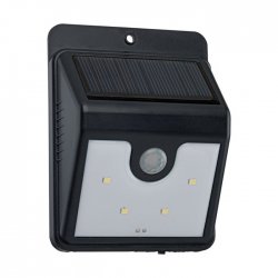 Соларно фасадно тяло LED 4х0.1W 6400К със сензор