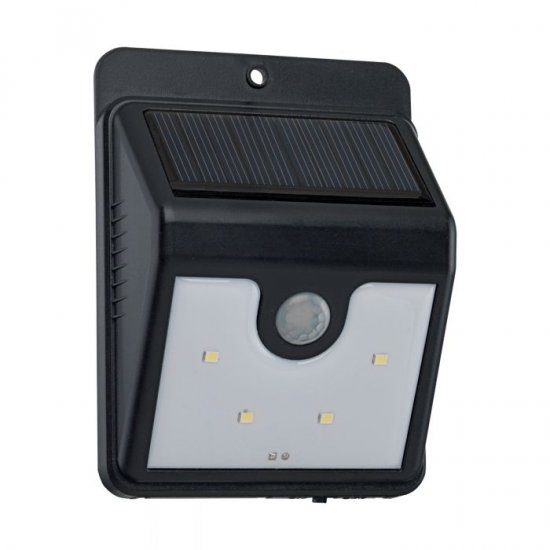 Соларно фасадно тяло LED 4х0.1W 6400К със сензор