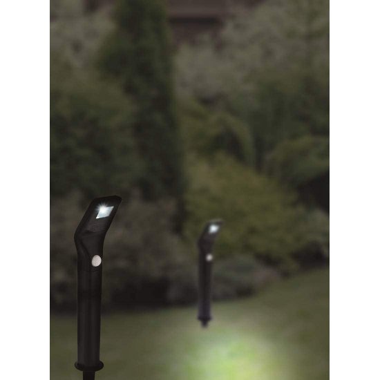 Соларни лампи комплект от 2 броя LED 2x 1х0.5W 6400К със сензор