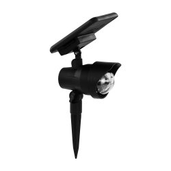 Соларна лампа LED 3х0.5W RGB прожектор черна