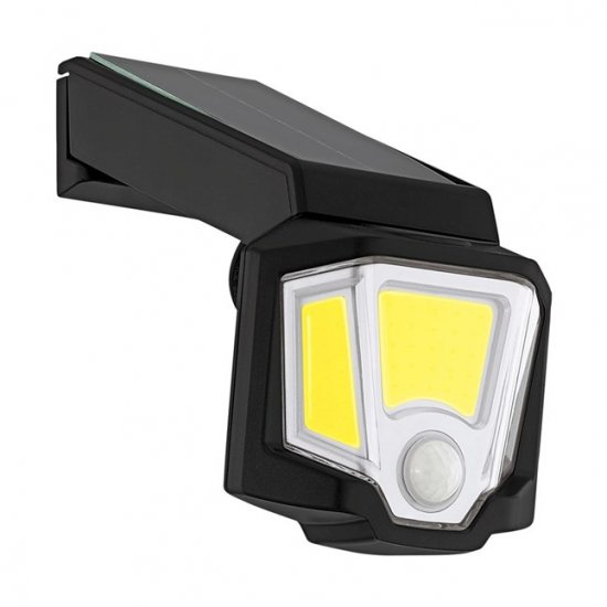 Соларно фасадно тяло тип прожектор LED 3х10W 6400К със сензор