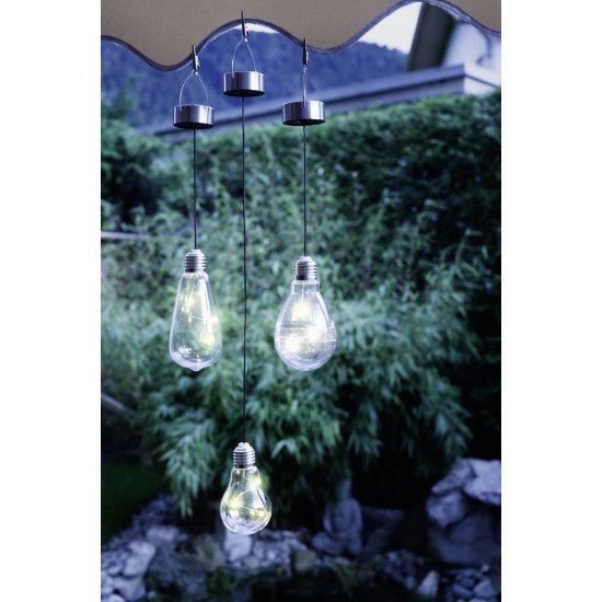 Соларна лампа пендел LED 1х0.06W 3000К крушка
