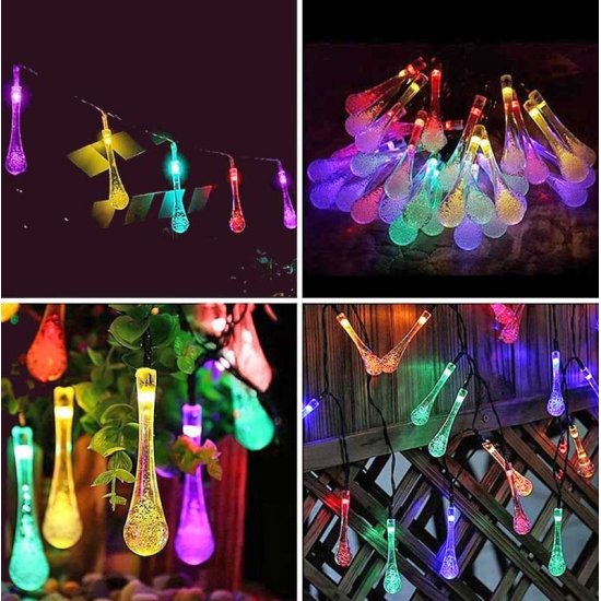 Соларни лампички LED 10х0.06W RGB тип гирлянд