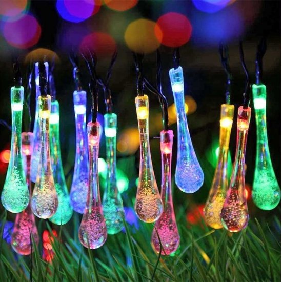 Соларни лампички LED 10х0.06W RGB тип гирлянд