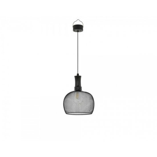 Соларна лампа пендел LED 2х0.06W 3000К черна