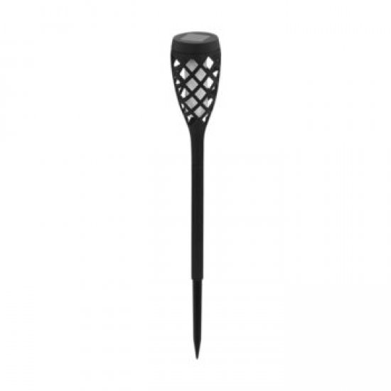 Соларна лампа LED 12х0.06W 3000K факел ф65 черна