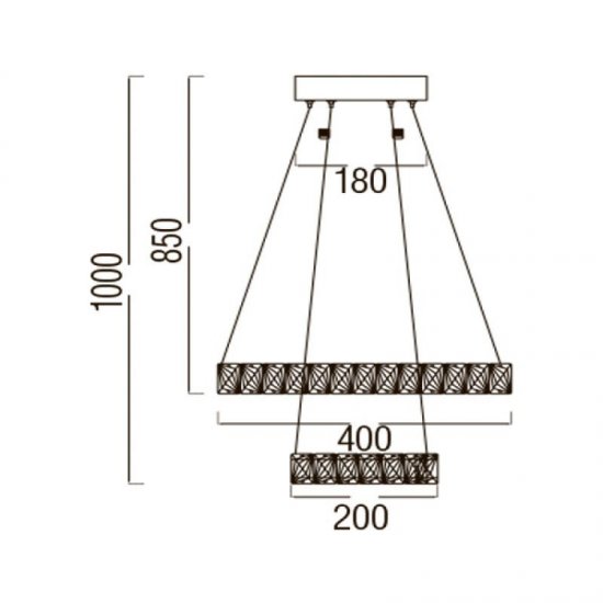 LED полилей QUASAR 42W 4000K 2940Lm хром
