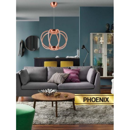 LED полилей PHOENIX 38W 4000K 2623Lm хром
