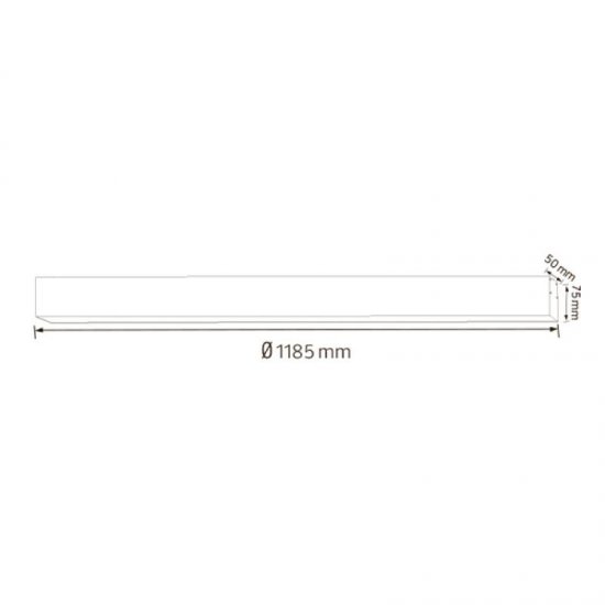 LED полилей INNOVA5 40W 4000K 3200Lm бял