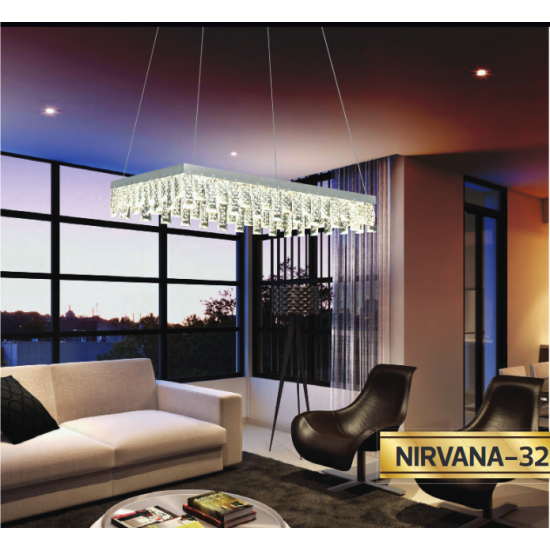 LED полилей NIRVANA 32W 4000K 2240Lm хром