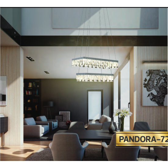 LED полилей PANDORA 72W 4000K 5040Lm хром