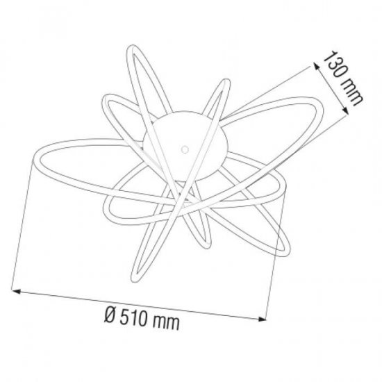 LED полилей GENESIS 100W 4000K 4500Lm хром
