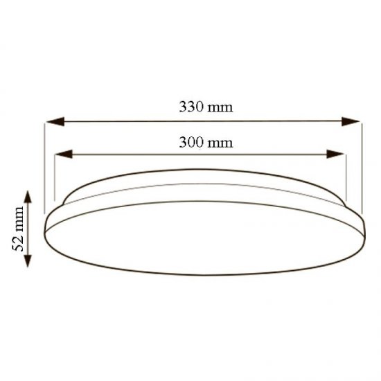 LED плафон ELECTRON 24W 6400K 1485Lm IP20 бял Horoz