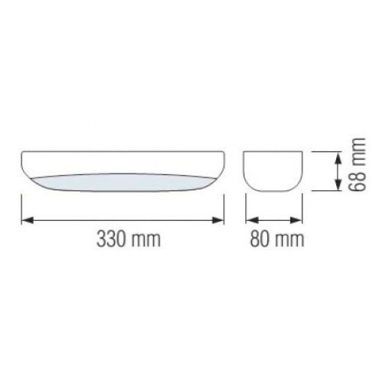 LED аварийно тяло WENGER 12W 8000-12000K 560Lm IP20 Horoz