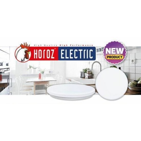 LED плафон ELECTRON 24W 6400K 1485Lm IP20 бял Horoz