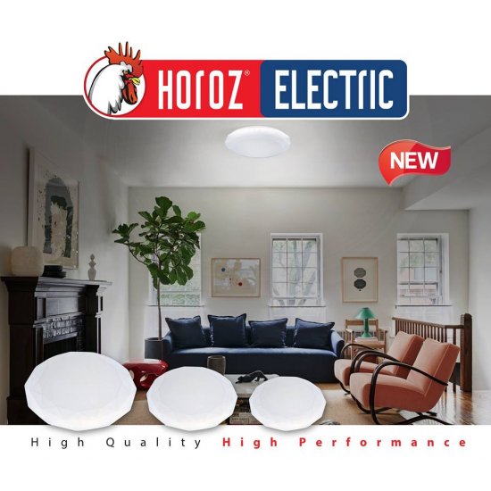LED плафон EPSILON 15W 6400K 1125Lm IP20 ф26см бял Horoz