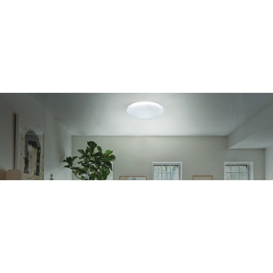 LED плафон EPSILON 15W 6400K 1125Lm IP20 ф26см бял Horoz
