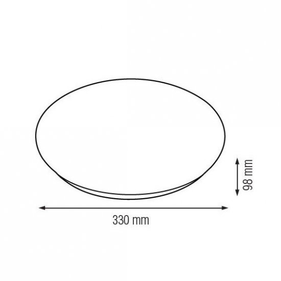 LED плафон с микровълнов сензор 360° SHARK 24W 6400K 1800Lm ф33см Horoz