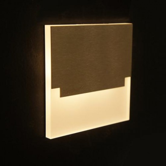 LED луна за вграждане в стена - стълбищна SABIK AC-CW 1.3W 6500K 15Lm IP20 бяла