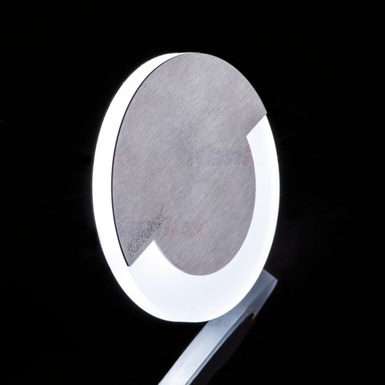 LED луна за вграждане в стена - стълбищна SOLA AC-WW 1.3W 3000K 13Lm IP20 мат хром + бяло