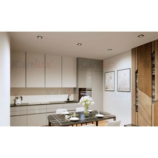 Луна SEIDY CT-DTL50-B подвижна 1xGU5.3 max 50W IP20 квадратна черна Kanlux