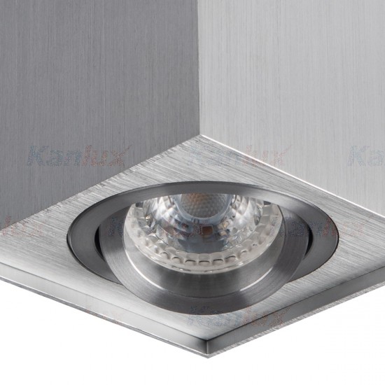 Луна за външен монтаж GORD DLP 50-AL 1хGU10 max 25W IP20 мат хром Kanlux