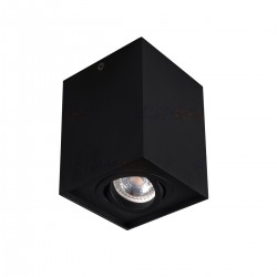 Луна за външен монтаж GORD DLP 50-B 1хGU10 max 25W IP20 черно мат Kanlux