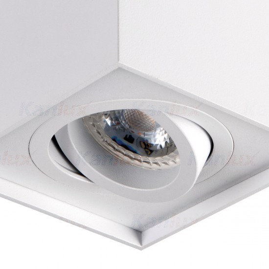 Луна за външен монтаж GORD DLP 50-W 1хGU10 max 25W IP20 бяло мат Kanlux