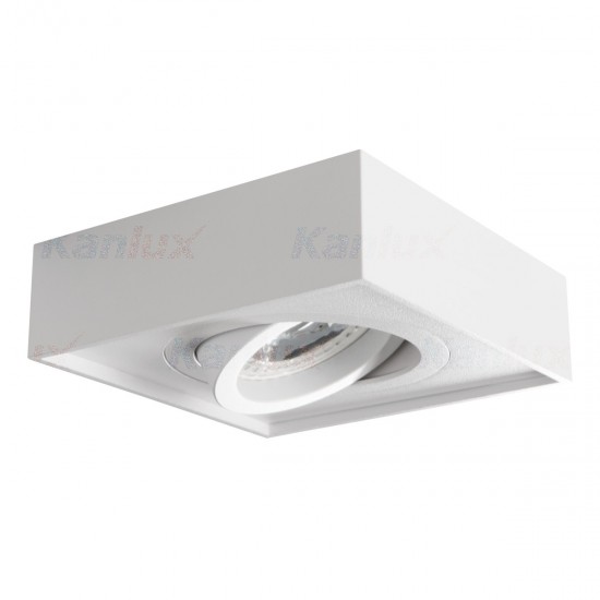 Луна за външен монтаж MINI GORD DLP-50-W GU10 или GU5.3 max 35W IP20 бяло мат Kanlux