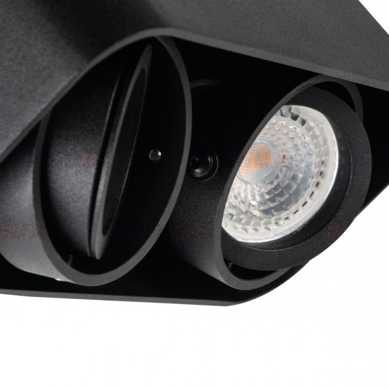Луна за външен монтаж TOLEO DTL250-B 2хGU10 max 2х25W IP20 матово черно