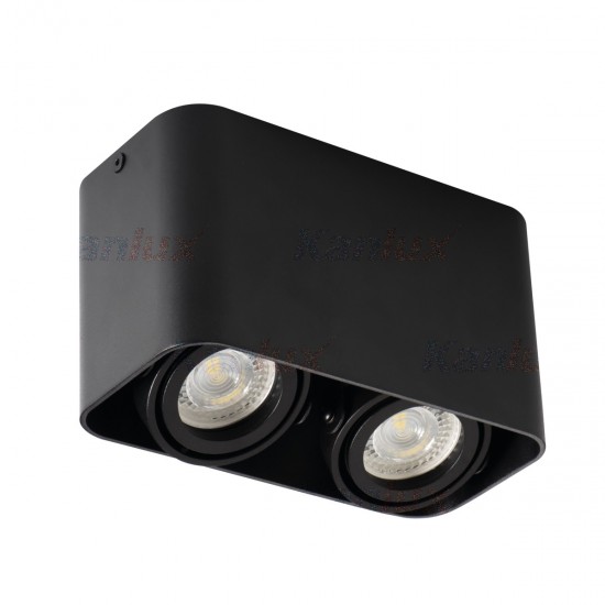 Луна за външен монтаж TOLEO DTL250-B 2хGU10 max 2х25W IP20 матово черно