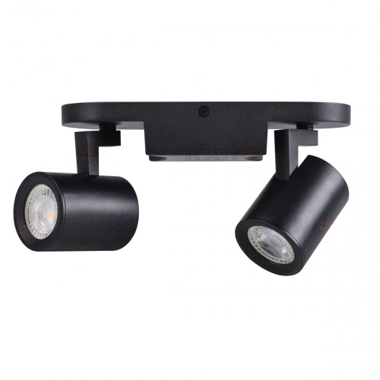 Спот LAURIN EL-21 B 2хGU10 max 2х35W IP20 черен