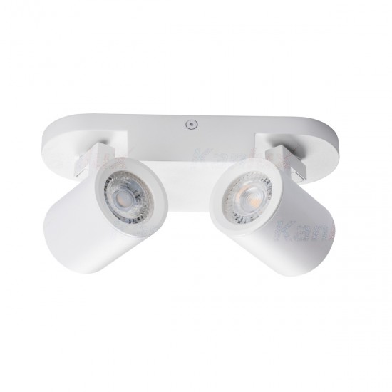 Спот LAURIN EL-21 W 2хGU10 max 2х35W IP20 бял