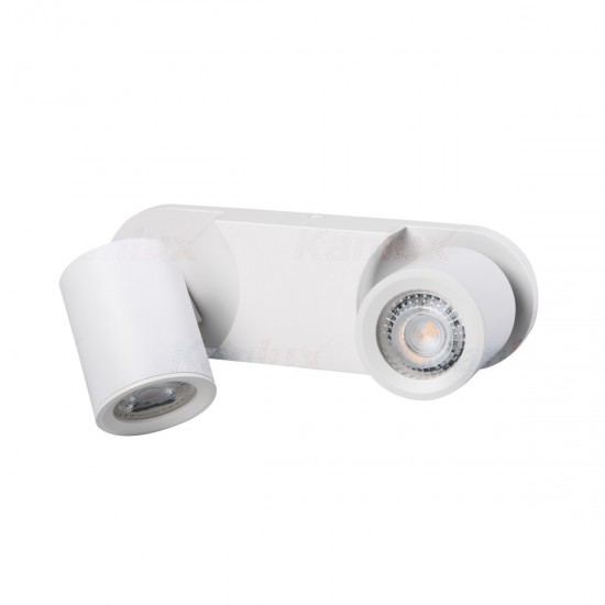 Спот LAURIN EL-21 W 2хGU10 max 2х35W IP20 бял