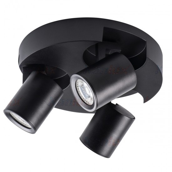 Спот LAURIN EL-30 B 3хGU10 max 3х35W IP20 черен